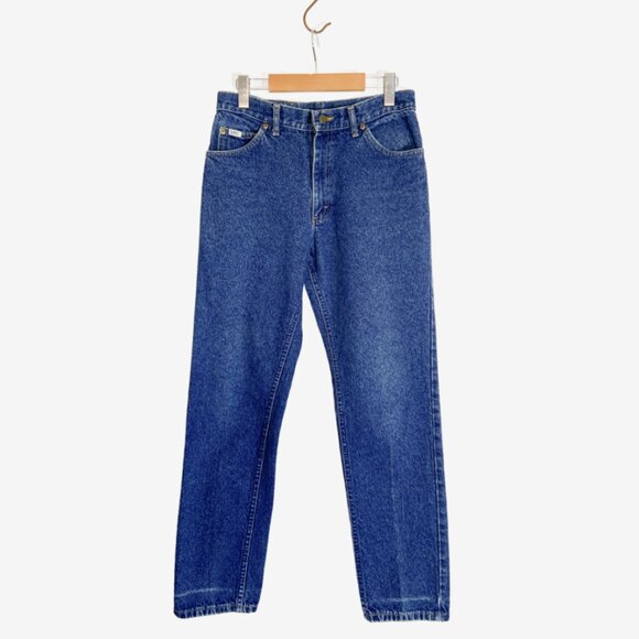 Vintage Medium Blue Wash LEE Jeans / Made in USA / 28 inch waist / size Small - Picture 6 of 14